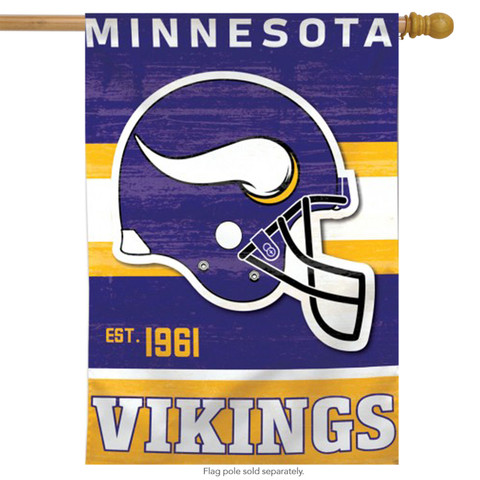 Minnesota Vikings Throwback Vertical Flag