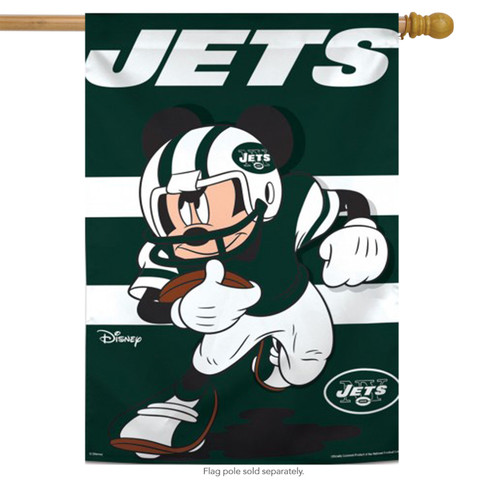 New York Jets Mickey Mouse Vertical Flag