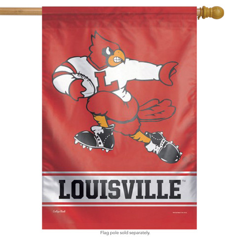 University of Louisville NCAA Vertical House Flag