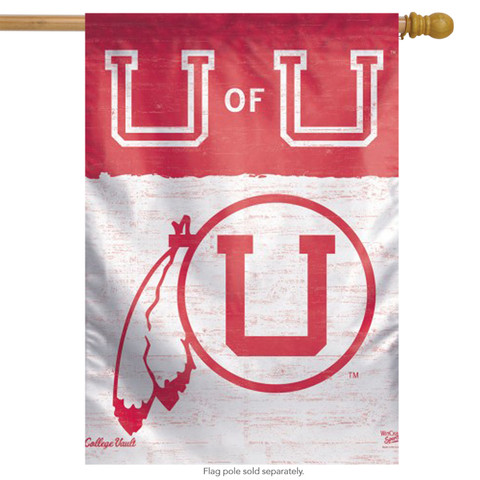 University of Utah NCAA Vertical House Flag