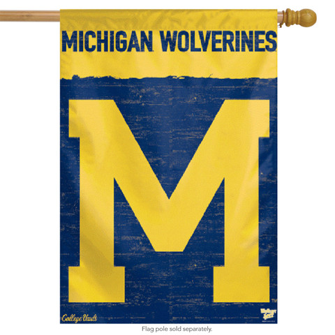 University of Michigan Vertical Flag