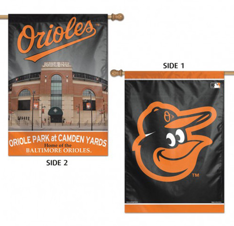 Baltimore Orioles MLB 2 Sided Vertical House Flag