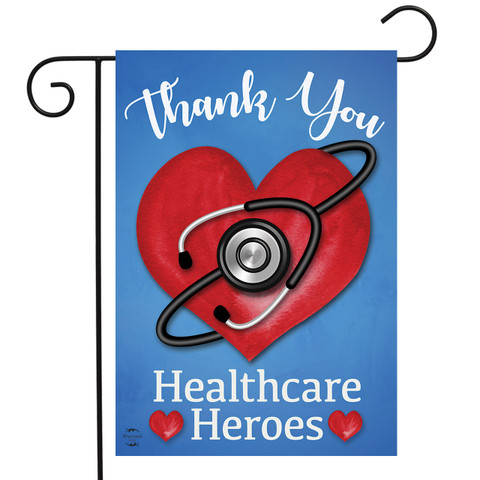 Healthcare Heroes Salute Garden Flag