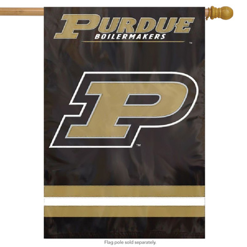 Purdue Boilermakers Applique & Embroidered Banner Flag NCAA