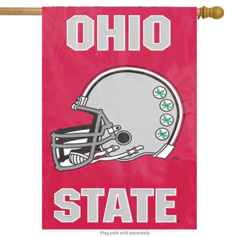 Ohio State University Applique Banner Flag