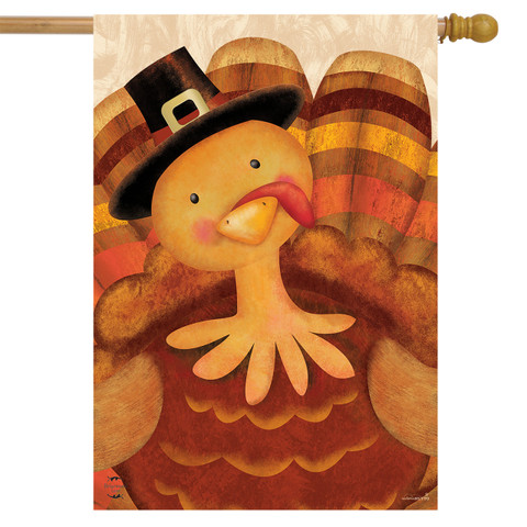 Thanksgiving Turkey House Flag