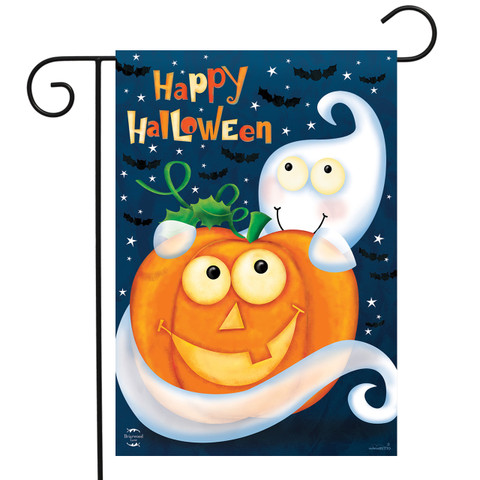 Halloween Haunts Ghost Garden Flag