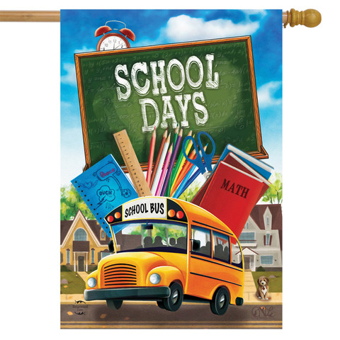 School Days Autumn House Flag