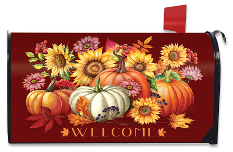 Fall Beauty Floral Large / Oversized Mailbox Cover
