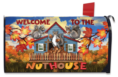 Nut House Fall Mailbox Cover