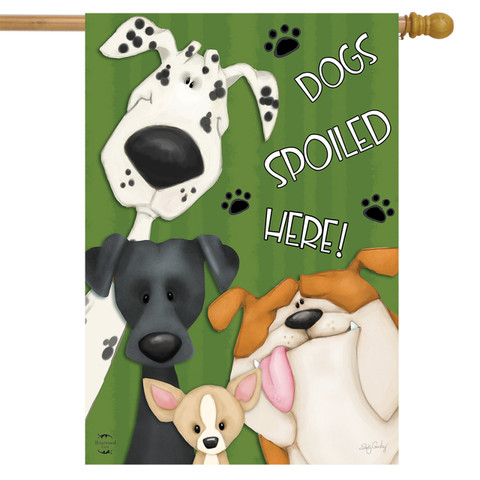 Spoiled Dogs Fall House Flag