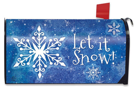 Snowflakes Winter Magnetic Mailbox Cover