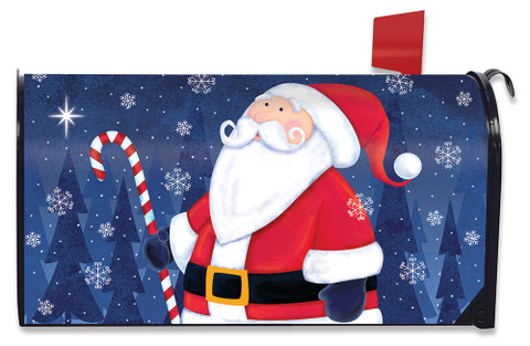 North Star Santa Christmas Mailbox Cover