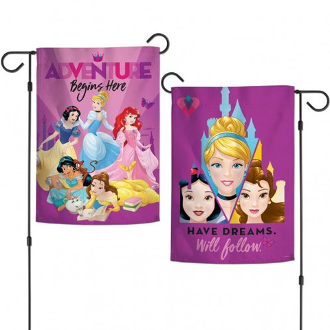 Disney Princesses Adventure Begins Here Garden Flag