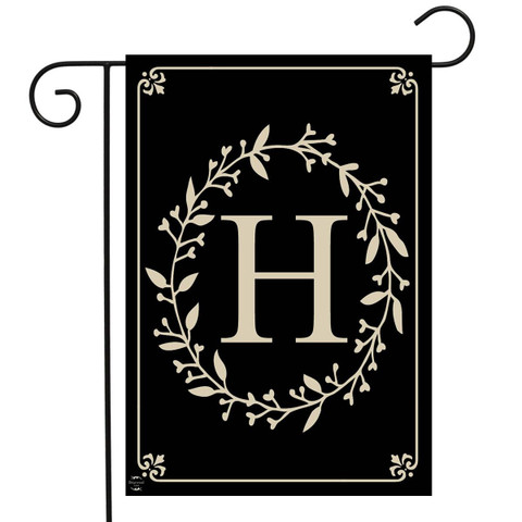 Briarwood Lane Classic Monogram Letter H Garden Flag