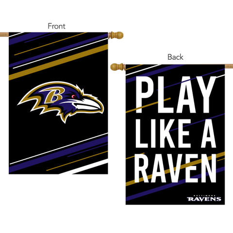 Baltimore Ravens Slogan NFL Licensed House Flag