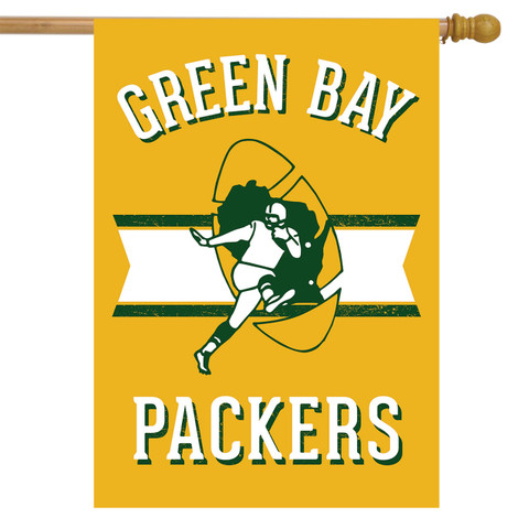 Retro Green Bay Packers Licensed NFL House Flag