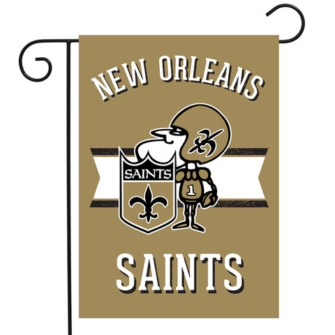 Retro New Orleans Saints Licensed NFL Garden Flag