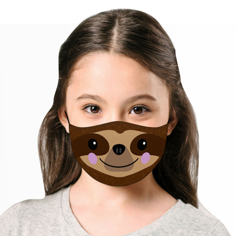 Sloth Reusable Cloth *Children's Size* Kids Face Mask