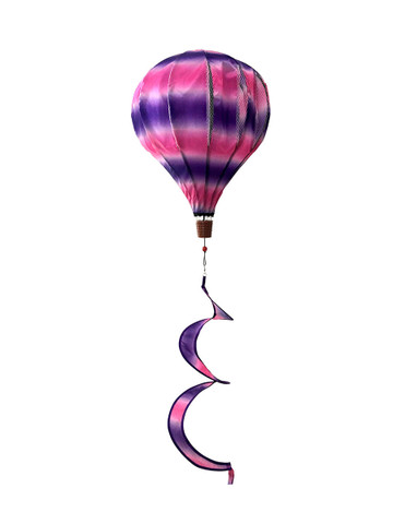 Purple & Pink Deluxe Hot Air Balloon Wind Twister