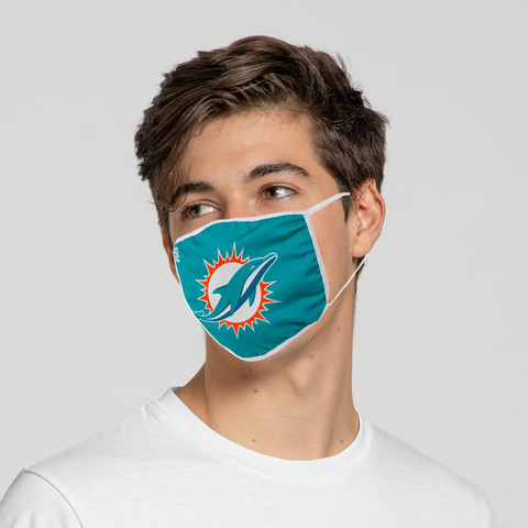 Miami Dolphins Solid Big Logo Face Mask