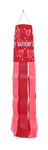 Briarwood Lane String of Hearts Valentine's Day Windsock with love hearts for happy valentines day love.