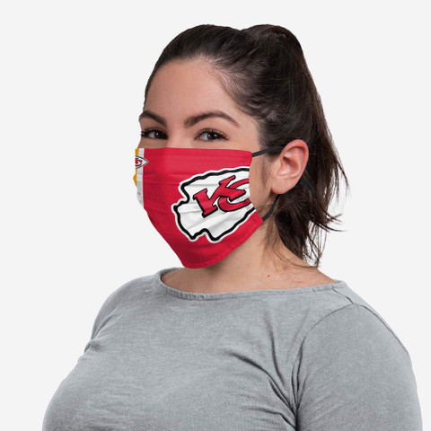 Kansas City Chiefs On-Field Sideline Big Logo Face Mask