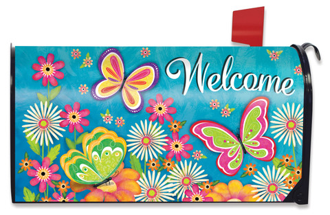Butterfly Garden Spring Mailbox Cover