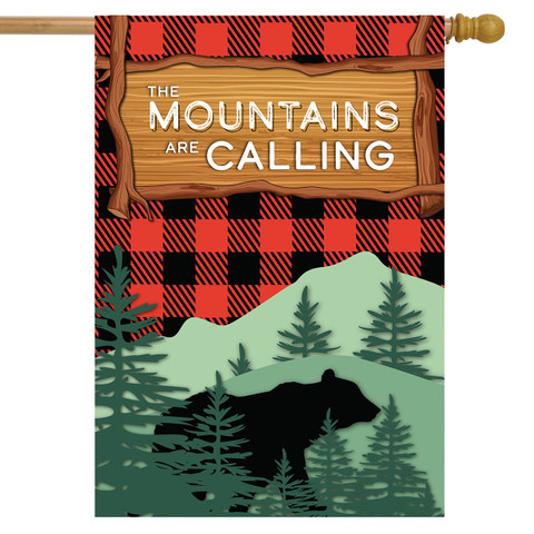 The Mountains Are Calling Summer House Flag