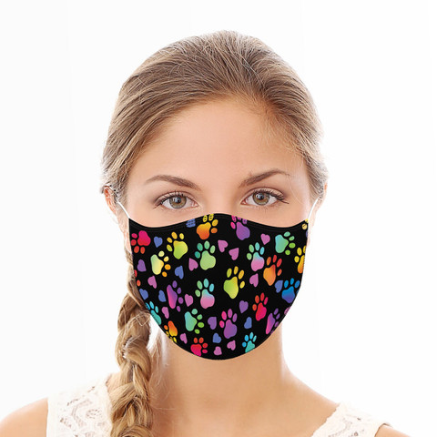 Paw Prints Reusable Cloth Face Mask