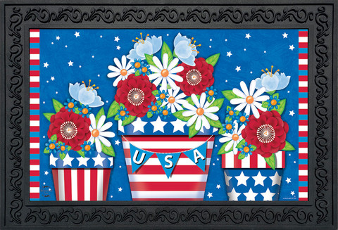 American Planter Patriotic Doormat
