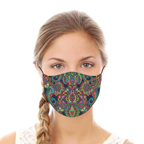 Bright Paisley Reusable Cloth Face Mask