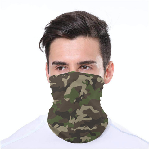 Camo Wrap-Around Face Covering Neck Gaiter