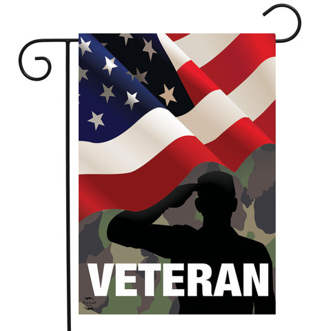 Veteran Military Garden Flag