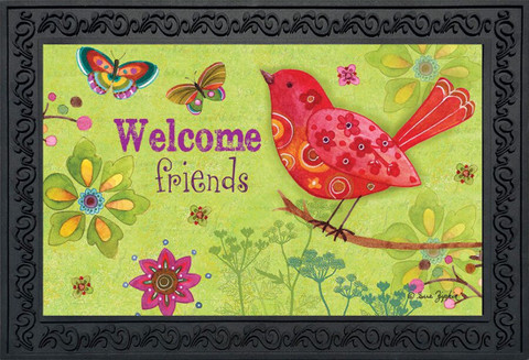 Butterflies and Birds Spring Doormat