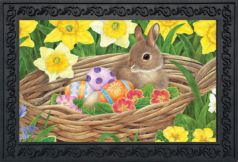 Easter Egg Basket Doormat
