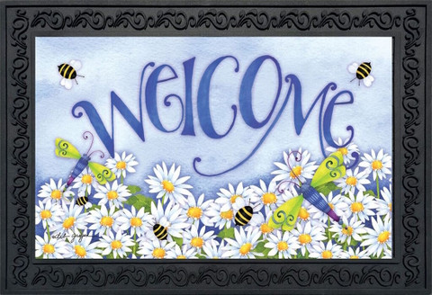 Dragonfly Welcome Summer Doormat