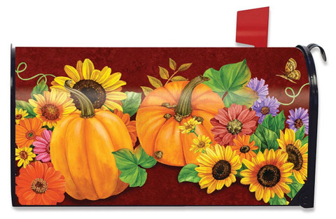 Fall Glory Floral Large / Oversized Magnetic Mailbox Cover
