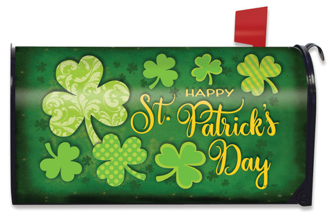 Lucky Shamrocks St. Patrick's Day Mailbox Cover