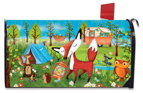 Wilderness Camp Summer Magnetic Mailbox Cover