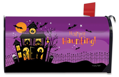 Happy Haunting Halloween Magnetic Mailbox Cover