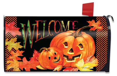 Pumpkin Pals Halloween Magnetic Mailbox Cover