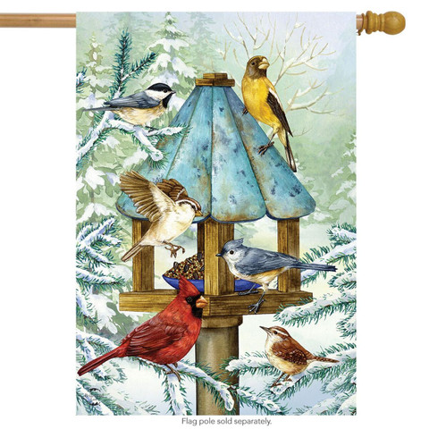 Cold Feet, Warm Hearts Winter House Flag