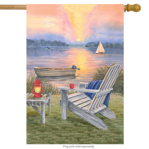 Waterfront Retreat Summer House Flag