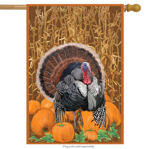 Wild Turkey Fall House Flag