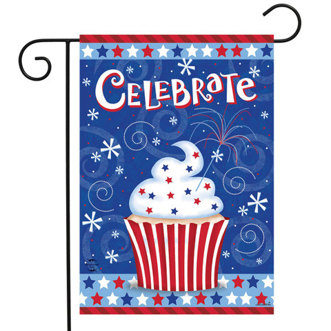 Patriotic Cupcake Garden Flag