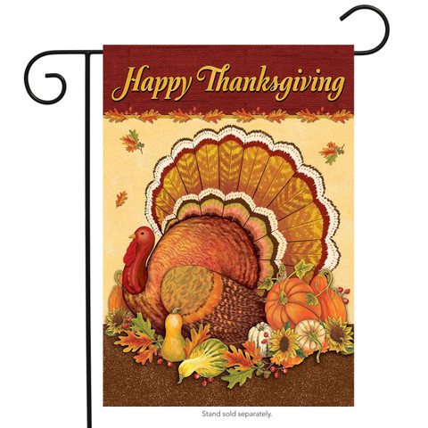 Thanksgiving Turkey Garden Flag