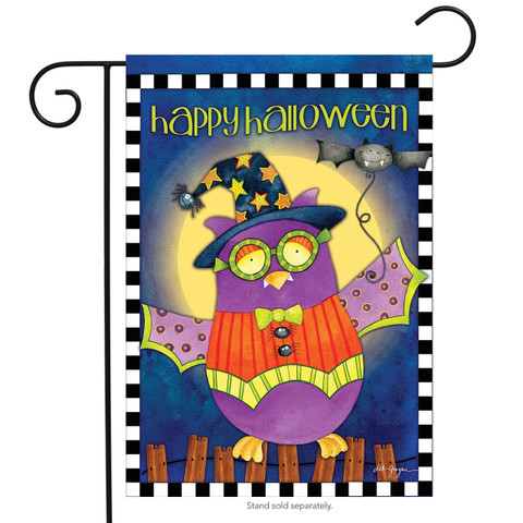 Halloween Owl Holiday Garden Flag