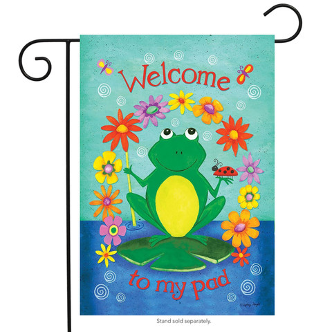 Welcome to My Pad Summer Garden Flag
