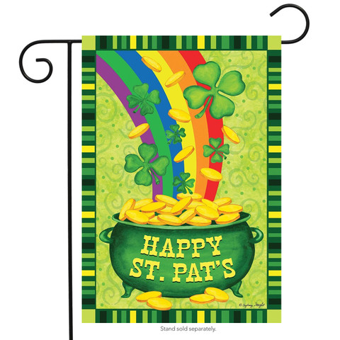 St. Pat's Pot of Gold Garden Flag